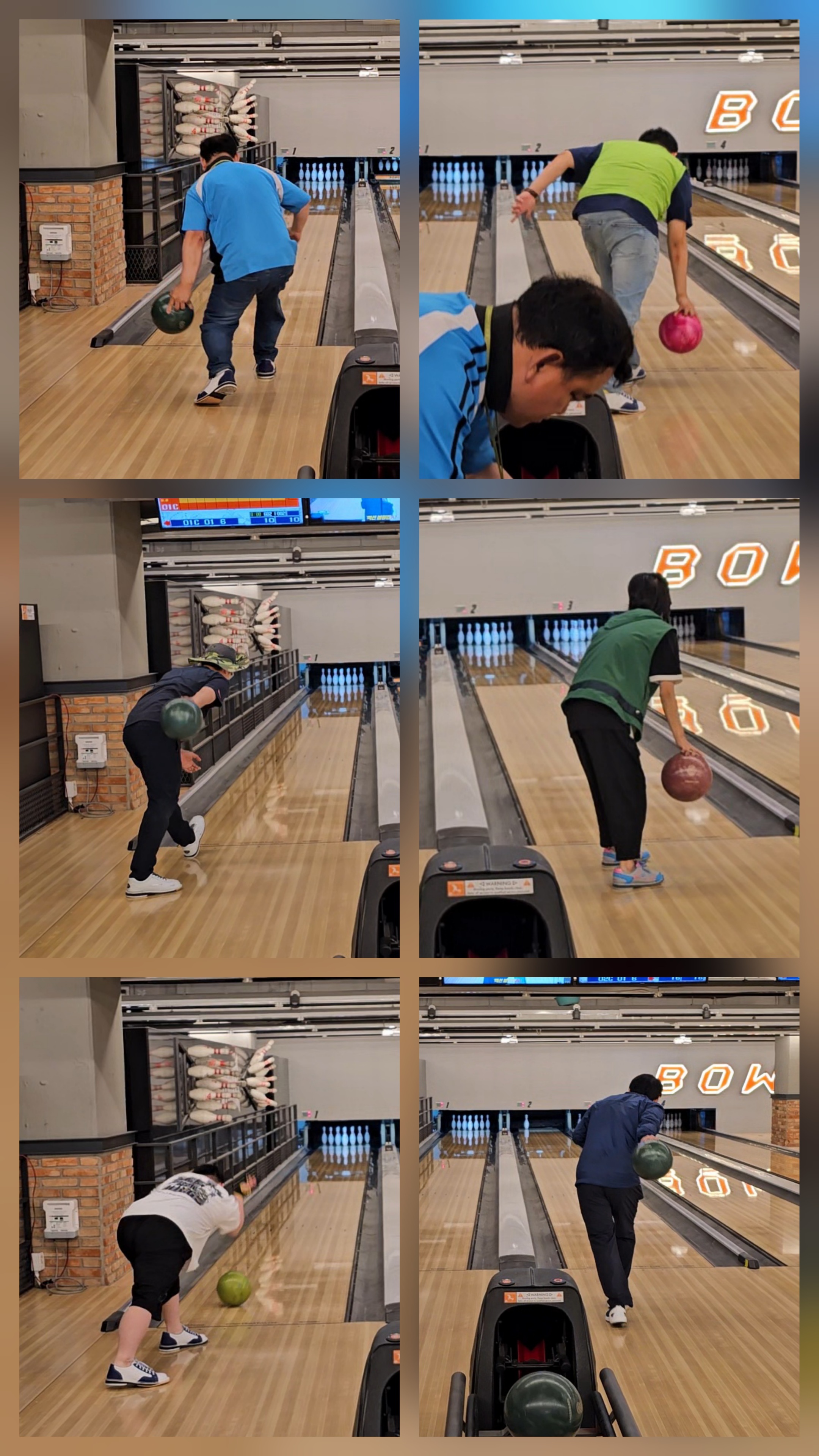 6월 25일 볼링 A팀#수요일#볼러스레인 볼링장~~!!