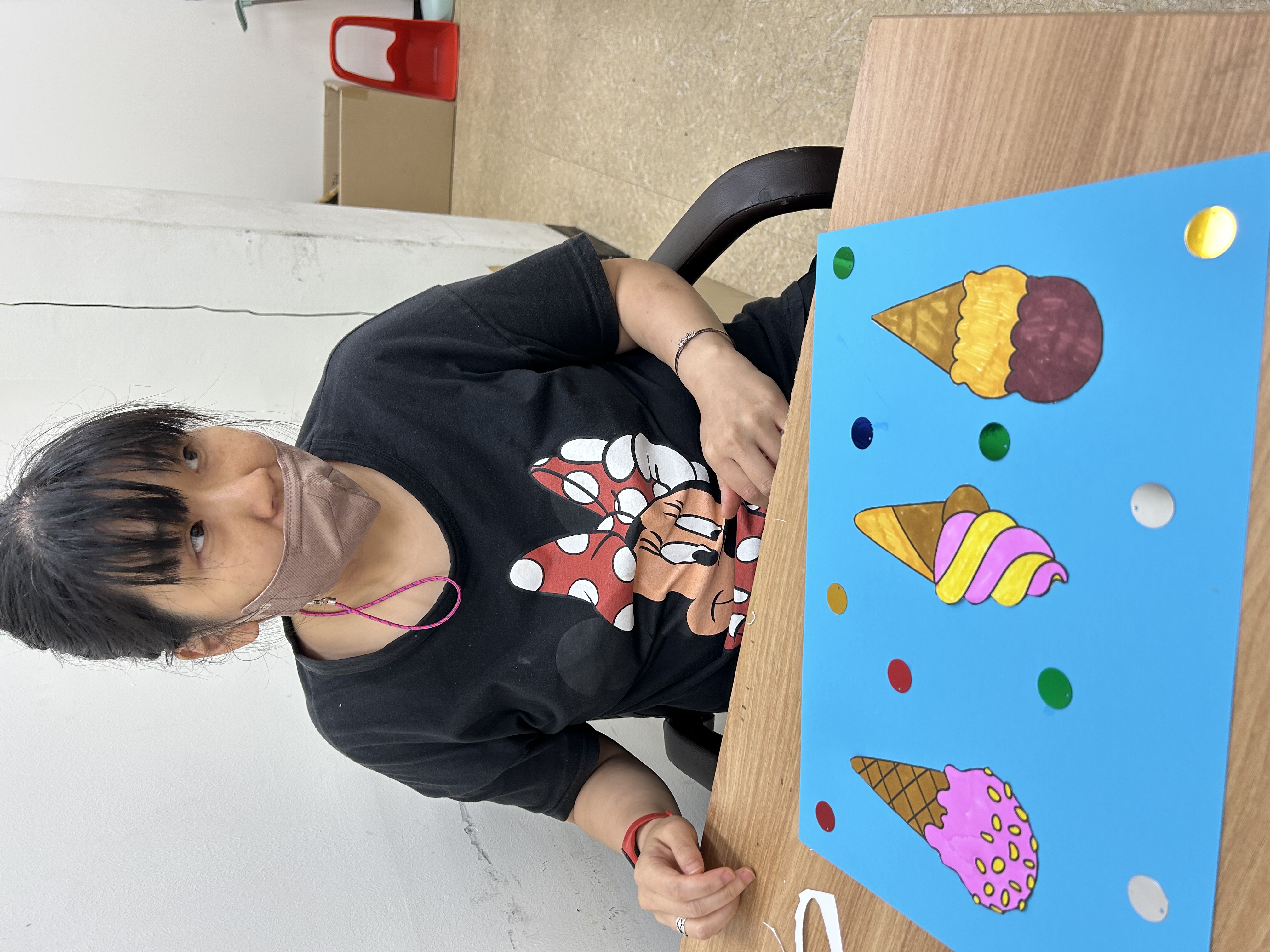 6월 20일 미술 동아리#달콤한 아이스크림#맛있게 색칠