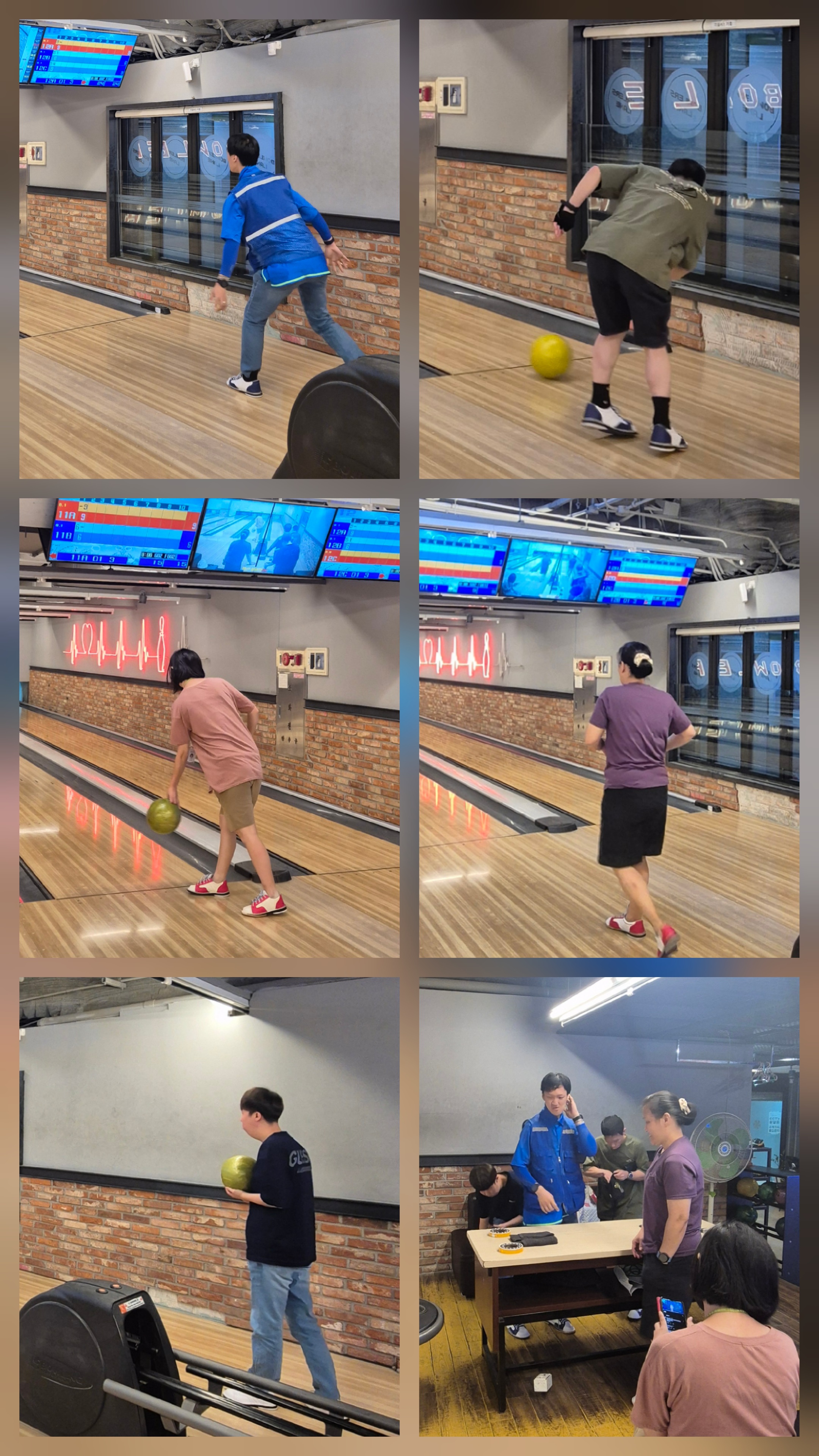 7월 10일 볼링 B팀#목요일#볼러스레인 볼링장~~!!