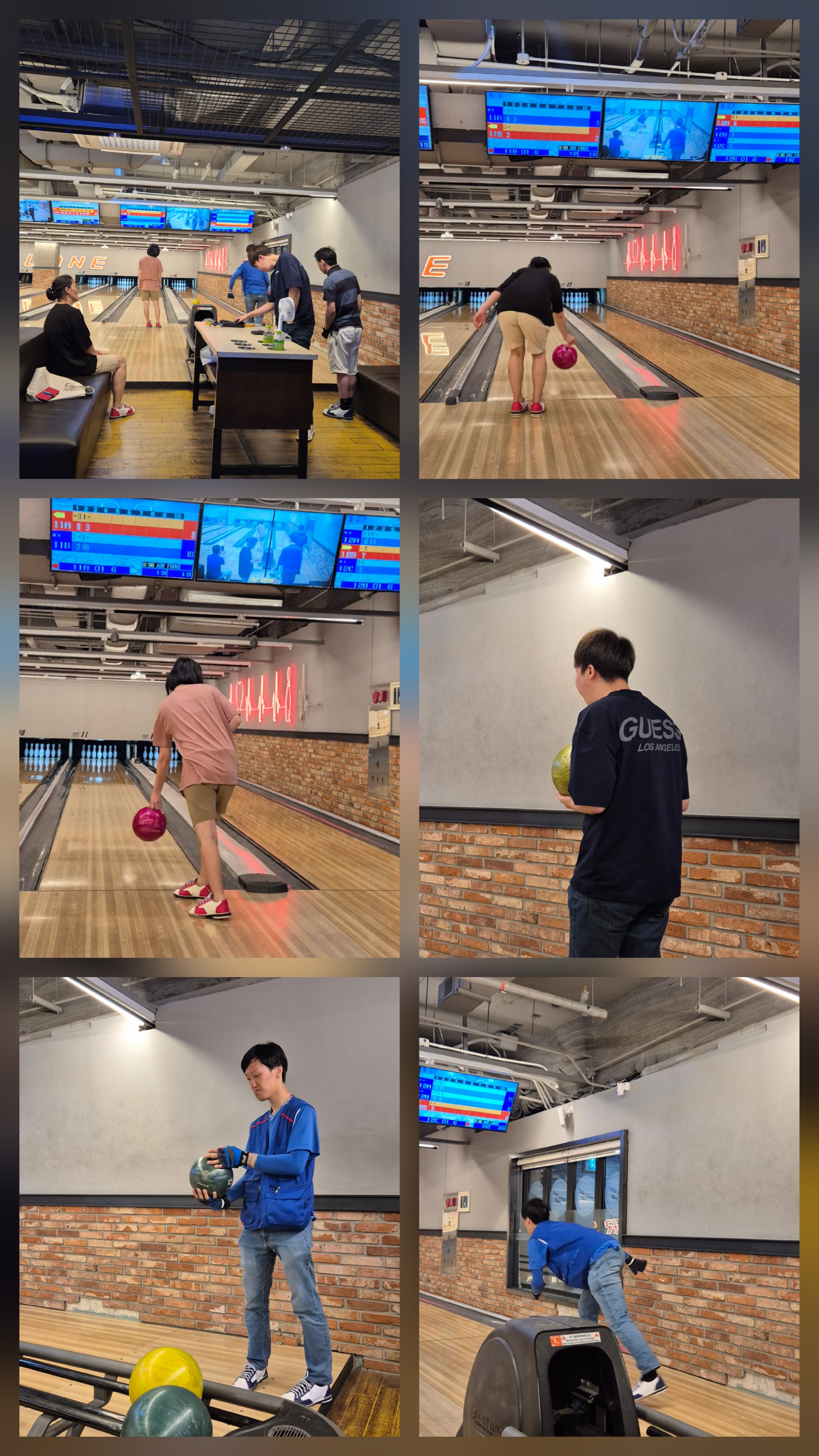 7월 24일 볼링 B팀#목요일#볼러스레인 볼링장~~!!